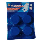 4 Pastillas Inodoro Wáter Cloro Azul Taza Tanque Poceta