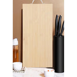 Tablas De Cocina De Bambu Para Cortar O Servir Mango 32x22cm Tabla Marrón