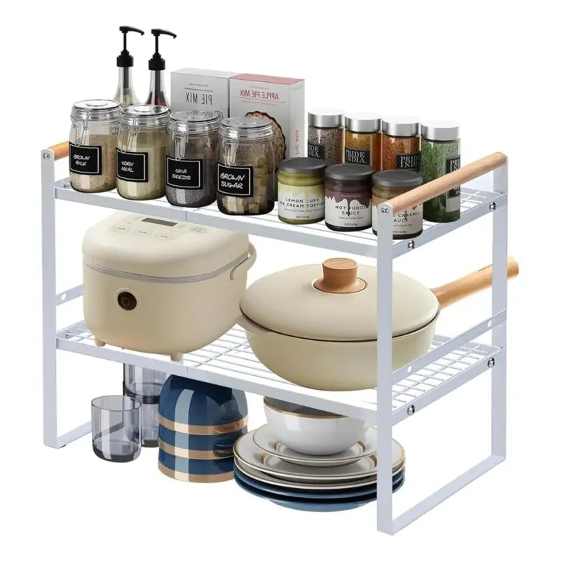 X2 Organizador Repisa Cocina Gabinetes Repisa Doble 34x21x38