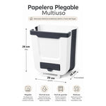 Papelero Basuro Plegable Multiuso Cocina Baño Oficina 7 Lts