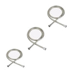 Pack X3manguera Ducha Flexible Extensible  Acero Inoxidable  Plateado