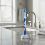 Cepillo De Dientes Higiene Dental Mango Ergonómico Con Tapa Azul