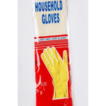 2 Pares De Guantes De Látex Para Lavar Limpieza Cocina 30cm Amarillo