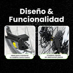 Cepillo Limpiador Cadena Bicicleta Motocicleta Bikerbeat Doble Cara
