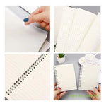 X9 Cuadernos Universitarios 100 Hojas 7mm Tapa Dura Línea Transparente