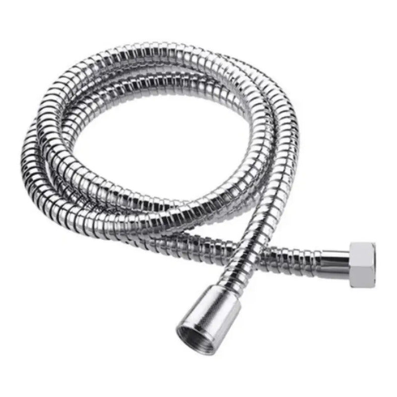 Manguera De Ducha/ducha De Malla De Acero Inoxidable 2 Mtros Plateado