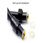X1 Manguera Flexible Ducha 2 Metro Negra Mate Universal Negro Mate