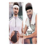 Set De Banda + Muñequera Deportiva Absorbente Sudor Unisex
