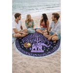 Toalla De Playa Redonda Piscina Microfibra Diseño Varios