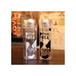 Botella De Leche Cuadrada Transparente Para Agua Jugo 1000ml