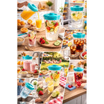 Jarro 4 Litros Plastico Con Tapa Jarra Para Jugo Agua