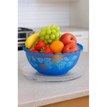 X4 Recipiente De Ensalada Bowl Redondo Plástico Multiuso 9lt