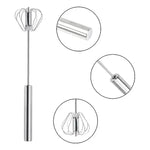 Batidor Mezclador Semiautomático De Resorte Mecánico 26 Cm