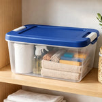 Caja De Plastico Organizadora 14 Litrs Con Broche Vitalplast