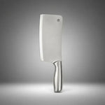 Cuchillo De Cocina De Hacha Machete Acero Inoxidable Grande Plateado