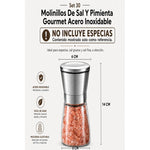 30 Molinillos De Sal Y Pimienta Gourmet Acero Inoxidable