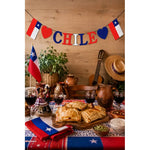 Adorno Guirnaldas 7 Banderines Fiestas Patrias Decoración