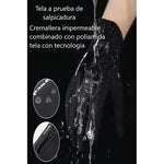 Guantes Térmicos Cuero Impermeables Touch Invierno Moto Negros Xl
