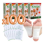 100 Parches Desintoxicantes Para Pies Kinoki Alivia Estres