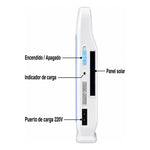 Lampara De Emergencia Luz De Mano Recargable Corte De Luz Blanco