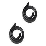 Pack X2 Manguera Flexible Ducha 2 Metro Negra Mate Universal Negro Mate