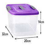X10 Caja Wenco Organizadora 6 Litros Transparente Plastica
