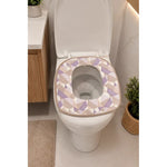 Cubre Asiento Funda Lavable Cálida Inodoro Taza Wc Baño