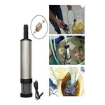Bomba Extractora De Agua Y Aceite Eléctrica Portátil De 12 V