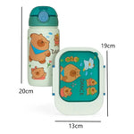 Set Lonchera Taper + Botella Para Jugo Colacion Infantil