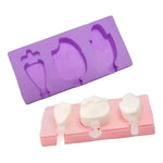 Molde De Silicona Para Mini Helados Con Palitos