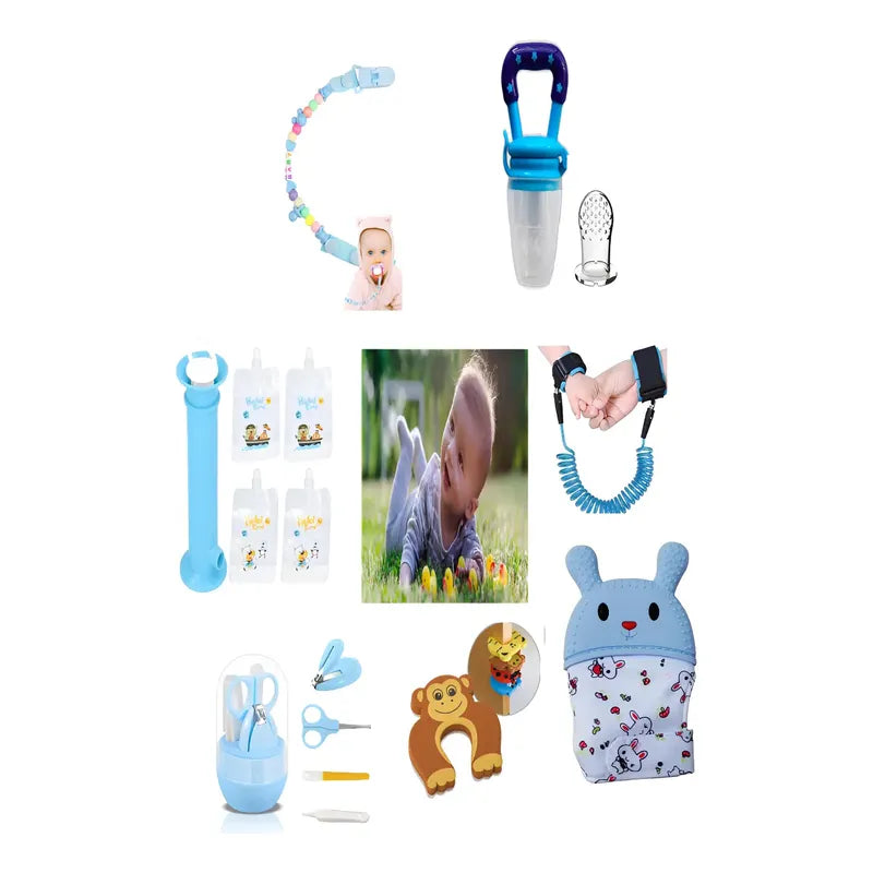 Kits  De 7 Piezas  Para Bebe  Alimentacion Cuidado E Higiene