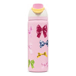 Botella Infantil Termica Boquilla Antigoteo Con Agarre 950ml Rosa Lazos
