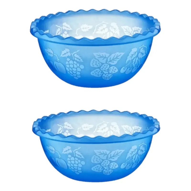 X2 Bowl Ensaladera De Plastico Recipiente Multiuso De 9litro