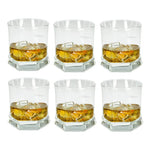 6 Vasos De Vidrio Cristar Ideal Para Uso Diario Y Eventos Transparente