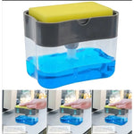 Dispensador Manual De Jabón Líquido Detergente Soap 350 Ml Plástico Gris