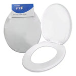 Tapa De Wc (baño) Asiento Redondo Plastico Borde + Tornillos Color Blanco