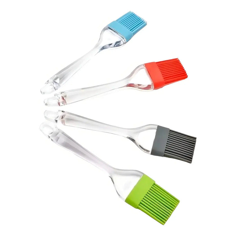 Espátula Y Brocha Silicona Sun Shine Cocina Repostería Asados Pack De 2