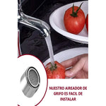 Pack 2 Filtros Grifo Aireador Grifería Lavaplatos Ahorrador Plateado Brillante