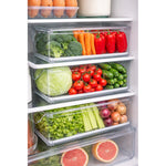 Caja Organizadora Refrigerador Con Tapa Y Mango - Dispensa Blanco