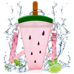 Botella De Agua En Forma  De Sandia 320ml Kawaii /coloridos