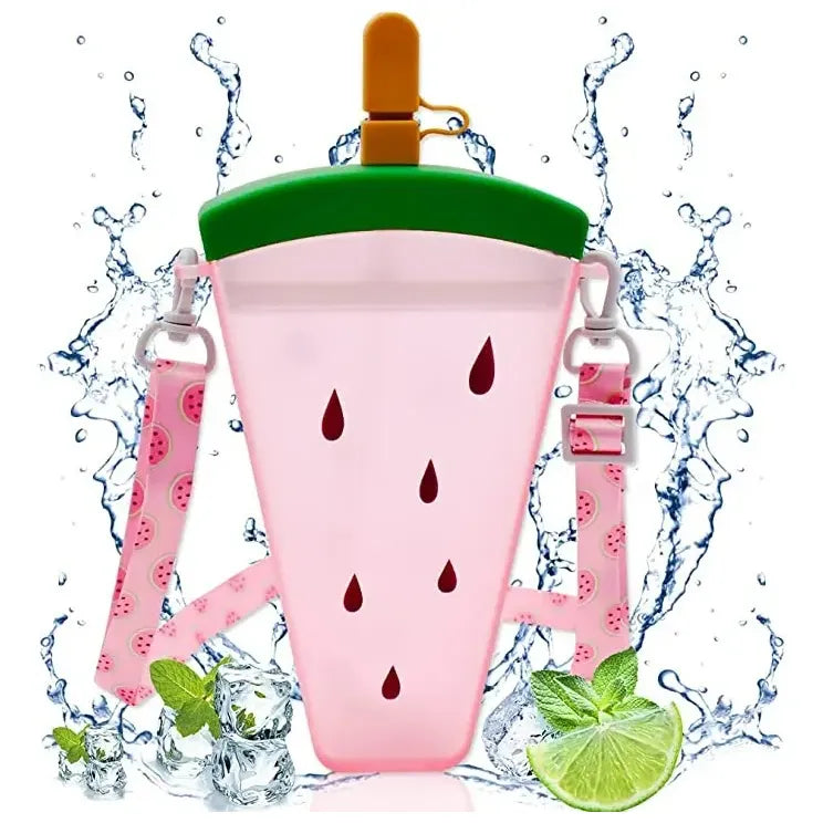 Botella De Agua En Forma  De Sandia 320ml Kawaii /coloridos