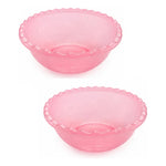 X2 Recipiente Ensalada Bowl Redondo Plastico Multiuso 3.5lts