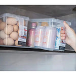4 Caja Organizadora Para Refrigerador Cocina Transparente Transparente