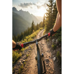 Puños De Bicicleta Goma Antideslizante Agarre Seguro Mtb Rojo