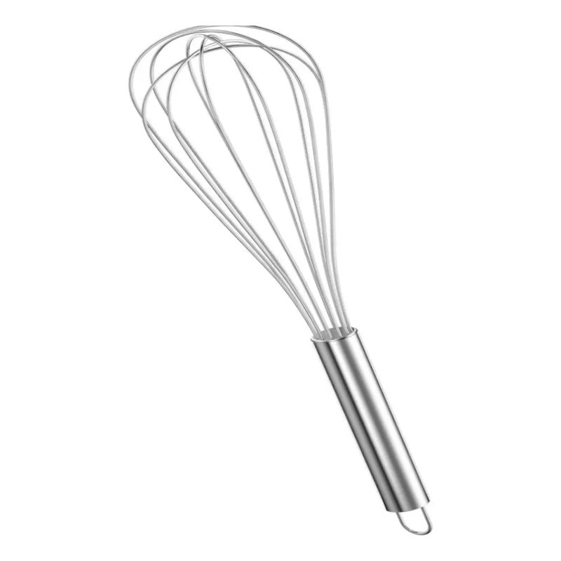 Mezclador Batidor Manual De Huevo Metal De Acero Inoxidable