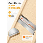 Cortador De Verduras Mandolina Manual Rebanador Acero Crema