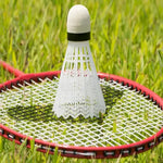 Set De 3 Plumillas Plásticas De  Bádminton Futbol Blanca