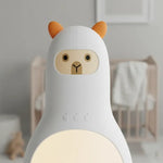 Maquina Ruido Blanco D Alpaca + Altavoz Con Lampara Bebe Blanco