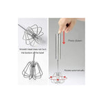 Batidor Mezclador Semiautomático De Resorte Mecánico 26 Cm