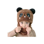 Gorro Con Bufanda Para Bebé Niña Niño Panda Algodon Invierno